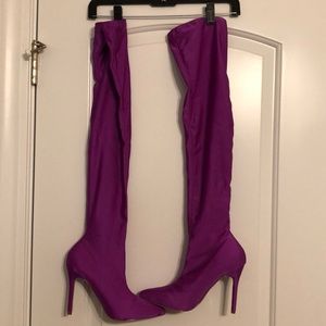 Over the knee (Purple) boots